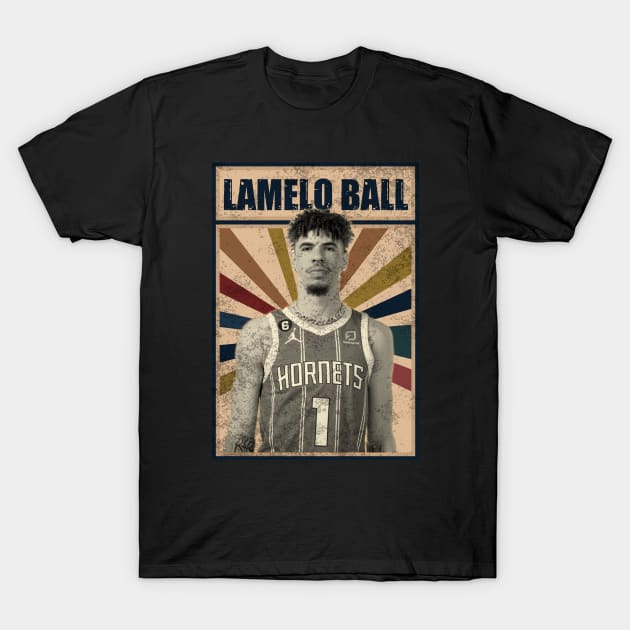 Charlotte Hornets Lamelo Ball T-Shirt by RobinaultCoils